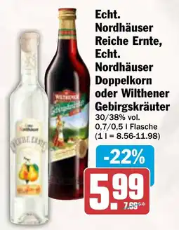 AEZ Echt. Nordhäuser Reiche Ernte, Echt. Doppelkorn oder Wilthener Gebirgskräuter Angebot