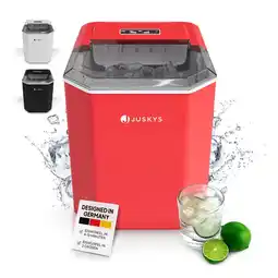 Netto Marken-Discount Juskys Eiswürfelmaschine IceOracle - Eiswürfel in wenigen Minuten - 12 kg/Tag - 2 Größen - Rot Angebot