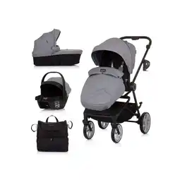 Netto Marken-Discount Chipolino 3 in 1 Kombikinderwagen Linea, Sportsitz, i-Size Babyschale, Babywanne grau Angebot