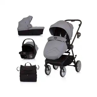 Netto Marken-Discount Chipolino 3 in 1 Kombikinderwagen Linea, Sportsitz, i-Size Babyschale, Babywanne grau Angebot