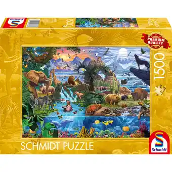 Netto Marken-Discount Schmidt Spiele Puzzle Panorama der Tierwelt Angebot