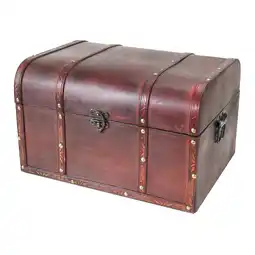 Netto Marken-Discount HMF 6406-140 Schatztruhe aus Holz, 40 x 30 x 25 cm, Portugal Angebot