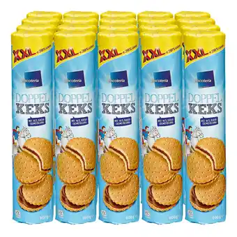 Netto Marken-Discount Biscoteria Doppelkeks XXL 600g, 20er Pack Angebot