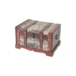 Netto Marken-Discount HMF 6408-129 Schatztruhe aus Holz, 29 x 20 x 17 cm, Klein, Amerika Angebot