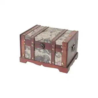 Netto Marken-Discount HMF 6408-129 Schatztruhe aus Holz, 29 x 20 x 17 cm, Klein, Amerika Angebot