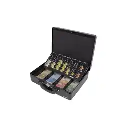 Netto Marken-Discount HMF 10026-02 Geldkassette mit Münzzählbrett und 2 Tragegriffen, 30 x 24 x 9 cm, Schwarz Angebot