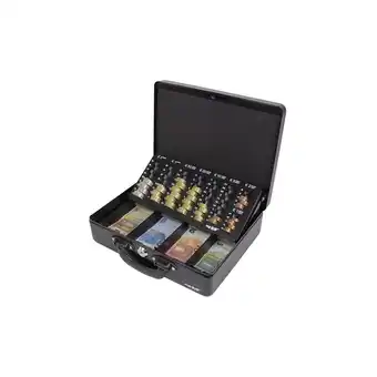 Netto Marken-Discount HMF 10026-02 Geldkassette mit Münzzählbrett und 2 Tragegriffen, 30 x 24 x 9 cm, Schwarz Angebot