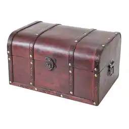 Netto Marken-Discount HMF 6406-135 Schatztruhe aus Holz, 35 x 25 x 20 cm, Portugal Angebot