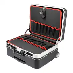 Netto Marken-Discount HMF 15602-02 Werkzeugtrolley leer, Werkzeugkoffer aus ABS-Kunststoff mit Rollen, 47 x 40 x 24,5 cm Angebot