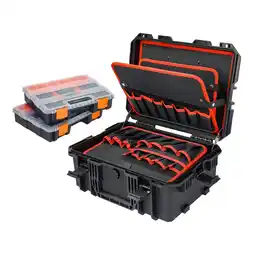 Netto Marken-Discount HMF 15603-02 Outdoor Werkzeugkoffer leer, Werkzeugkasten groß, 46,5 x 36 x 20,5 cm Angebot