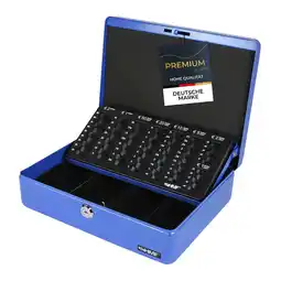 Netto Marken-Discount HMF 10015-05 Geldkassette mit Münzzählbrett, 30 x 24 x 9 cm, Blau Angebot