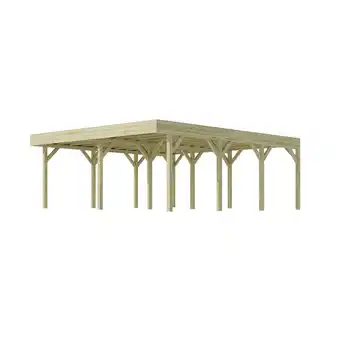 Netto Marken-Discount Weka Doppelcarport kdi mit Vorbereitung zur Dachbegrünung Angebot