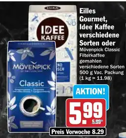 AEZ Eilles Gourmet, Idee Kaffee verschiedene Sorten oder Angebot