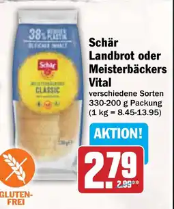 AEZ Schär Landbrot oder Meisterbäckers Vital Angebot