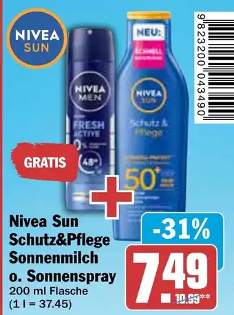 AEZ Nivea Sun Schutz&Pflege Sonnenmilch Angebot