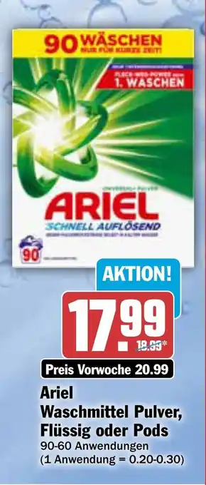 AEZ ARIEL Waschmittel Pulver, Flüssig oder Pods Angebot