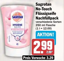 AEZ Sagrotan No-Touch Flüssigseife Nachfüllpack Angebot