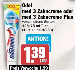 AEZ Odol- med 3 Zahncreme oder med 3 Zahncreme Plus Angebot