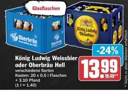 AEZ König Ludwig Weissbier oder Oberbräu Hell Angebot