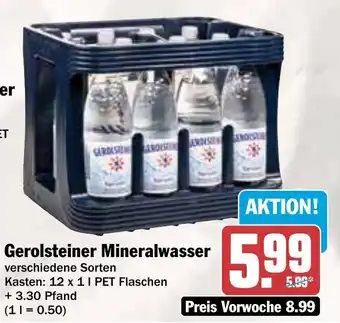 AEZ Gerolsteiner Mineralwasser Angebot