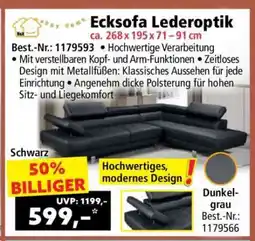 Norma Ecksofa Lederoptik Angebot