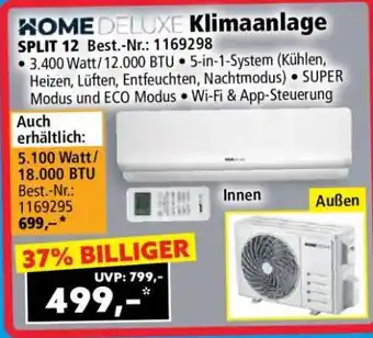 Norma HOME DELUXE Klimaanlage SPLIT 12 Angebot