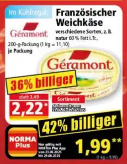 Norma Französischer Weichkäse Angebot
