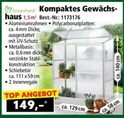 Norma Kompaktes Gewächshaus 1,5 m² Angebot