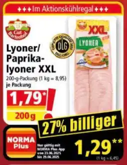Norma Lyoner/Paprika-lyoner XXL Angebot