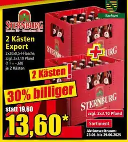 Norma 2 Kästen Export Angebot