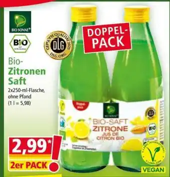 Norma Bio-Zitronen Saft Angebot