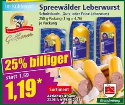 Norma Spreewälder Leberwurst Angebot