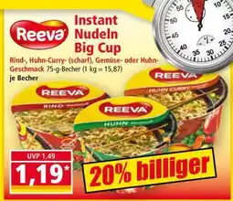 Norma Reeva Instant Nudeln Big Cup Angebot