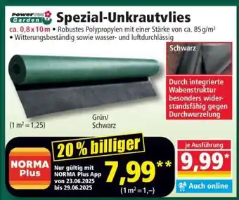 Norma Spezial-Unkrautvlies Angebot