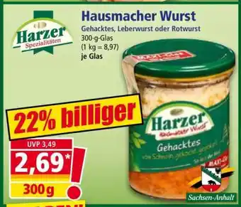 Norma Hausmacher Wurst Angebot