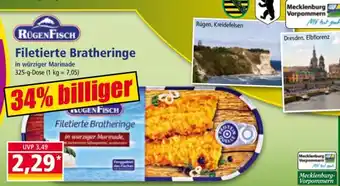 Norma Rügen Fisch Filetierte Bratheringe Angebot