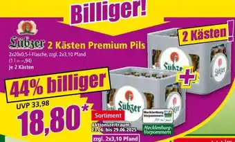 Norma Lübzer 2 Kästen Premium Pils Angebot