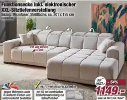Poco Funktionsecke inkl. elektronischer XXL-Sitztiefenverstellung Angebot