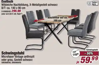 Poco Esstisch oder Schwingstuhl Angebot