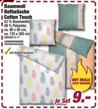 Poco Baumwoll Bettwäsche Cotton Touch Angebot