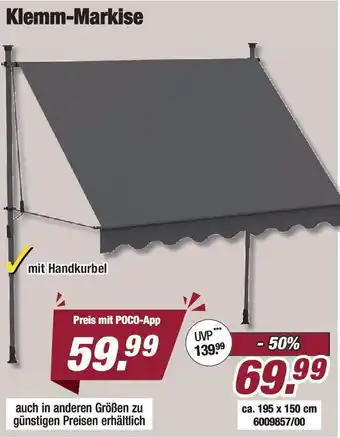 Poco Klemm-Markise Angebot