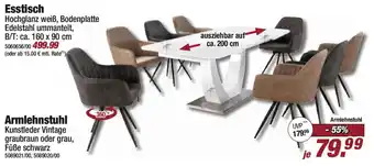 Poco Esstisch oder Armlehnstuhl Angebot