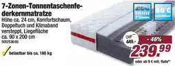 Poco 7-Zonen-Tonnentaschenfederkernmatratze Angebot