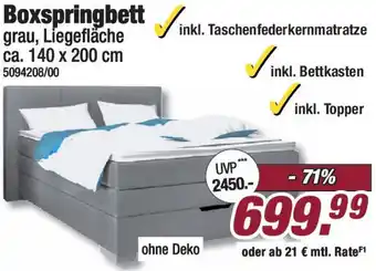 Poco Boxspringbett Angebot