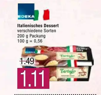 Marktkauf Italienische Dessert 200g Angebot