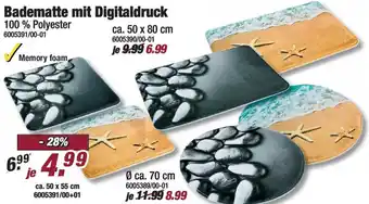 Poco Badematte mit Digitaldruck Angebot