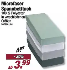 Poco Microfaser Spannbetttuch Angebot