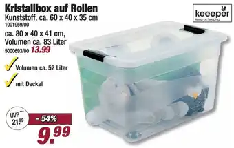 Poco keeeper Kristallbox auf Rollen Angebot