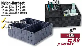 Poco Nylon-Korbset Angebot