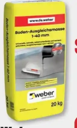B1 Discount Baumarkt Saint-Gobain Weber Boden-Ausgleichsmasse Angebot